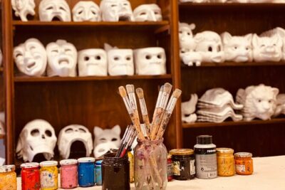 Mask Workshop - Paint Your Own Venetian Mask in Venice, Italy - The 1-hour flow: from choosing a mask to finishing touches