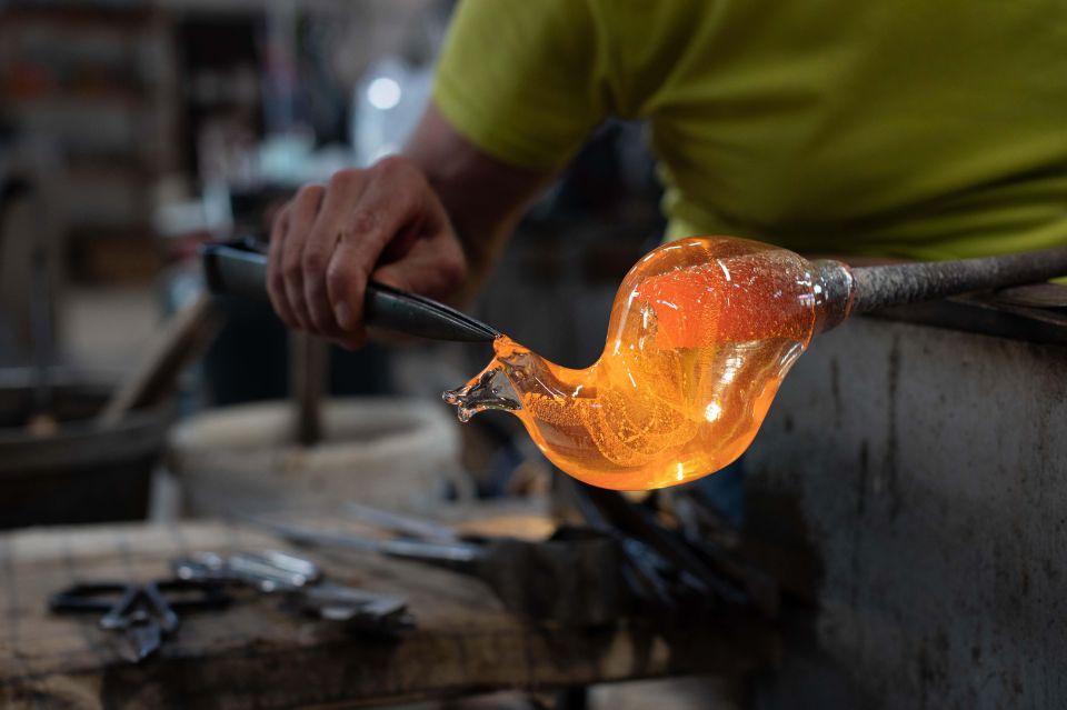 Murano: Glass Factory Experience with Tour and Demonstration - The master glass-blowing demonstration: watching technique, not luck