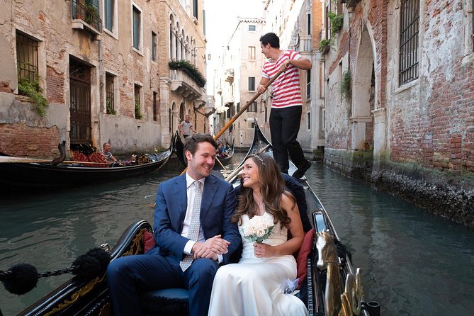 Renew your wedding vows on a romantic gondola - The Gondola Ride: Grand Canal Views, Then Quiet for the Vows