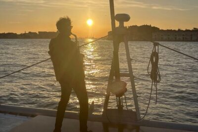 Sunset Jazz Catamaran Cruise with Aperitivo and Live Saxophone - The exact route: San Marco bay to the Giudecca, then the Lido