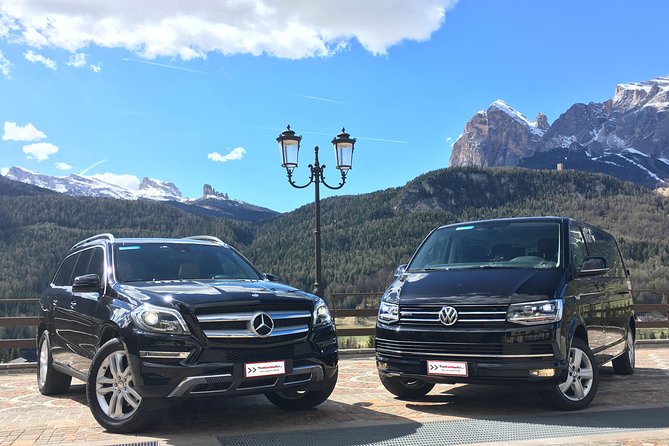 Transfer from Venice Marco Polo airport or Mestre station to Cortina d'Ampezzo - The Drive: Prosecco Hills, Pieve di Cadore, and Big Dolomite Views