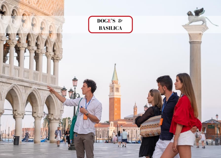 Venice: Doge’s Palace and Basilica Roman Empire Guided Tour - St. Mark’s Basilica: Golden Mosaics With Byzantine Intent