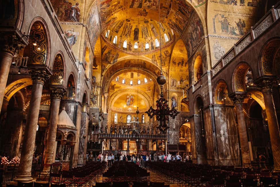 Venice: Doge's Palace & St Mark's Tour with Upgrade Option - St Mark’s Basilica Skip the Line: From Mixed-Style Architecture to the Golden Ceiling