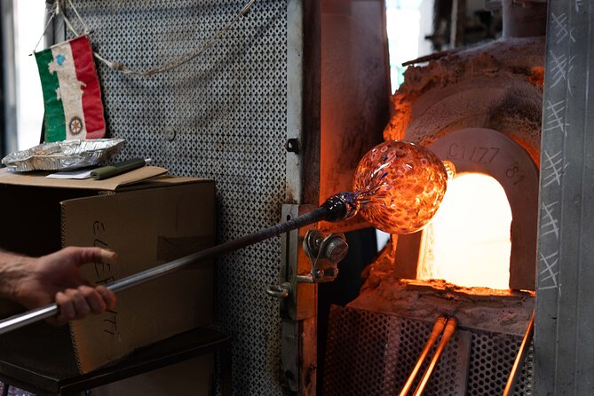 Venice Murano Island Glass Factory Tour with Glass Blowing Demonstration - Watching a Master Glassblower Create Shapes From Molten Glass