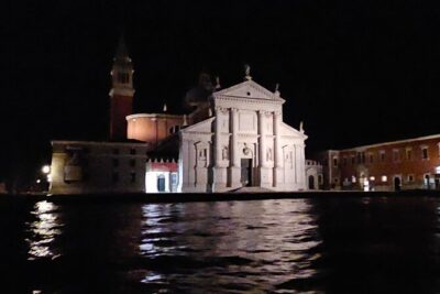 Venice Night Boat Tour from Zattere - Giudecca Canal and Molino Stucky: the industrial-to-luxury contrast