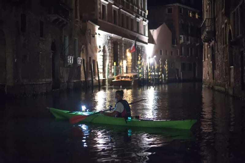 Venice: Night + Sunset Kayak Tour Kayak in the Canals - Guides, Approved Kayaks, and Night-Safety Reality