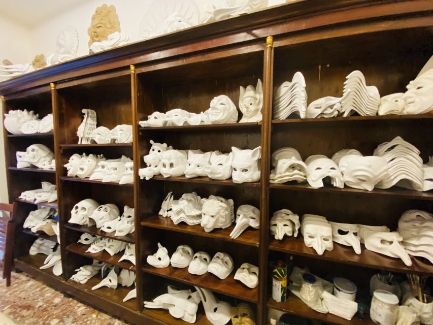 Venice: Paint your own Venetian Mask Workshop - The “Wow” Finishing Pass: Feathers, Ribbons, Sequins, Gold and Silver