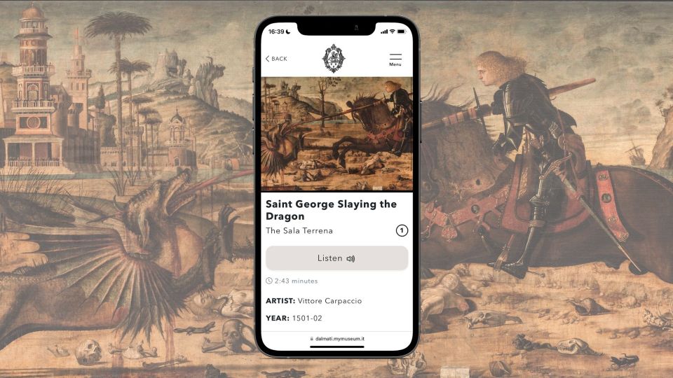 Venice: Scuola Dalmata di San Giorgio e Trifone Audioguide - FAQ