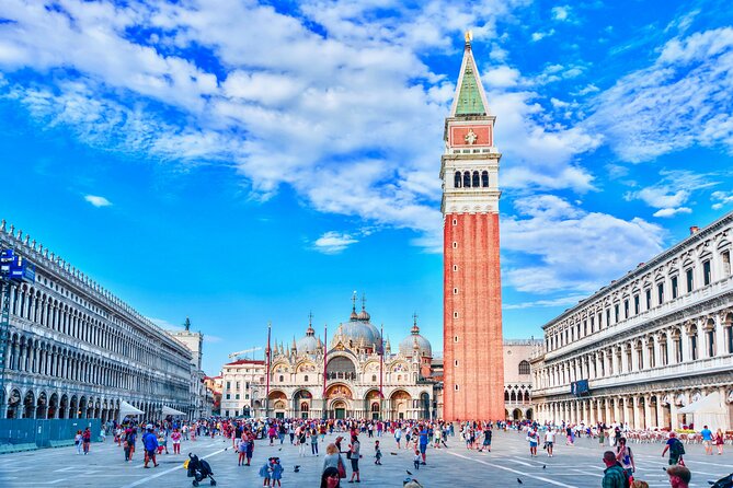 Venice Skip the line St Mark's Basilica Guided Tour - Inside the Basilica: biblical scenes, horses, and real connections to the square