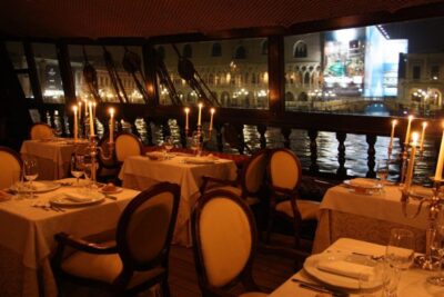 Venice: Venetian Lagoon Tour and Galleon Dinner - What You Get for $124.61: Dinner, Prosecco, and Wine